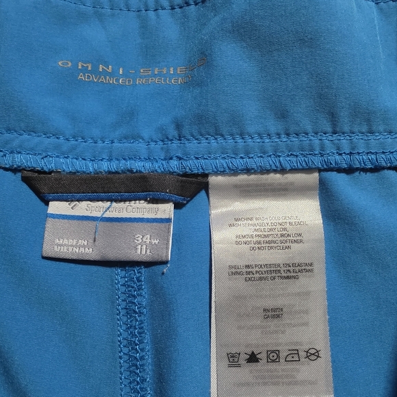 Men's Athletic Blue and Black Shorts - Picture 3 of 6